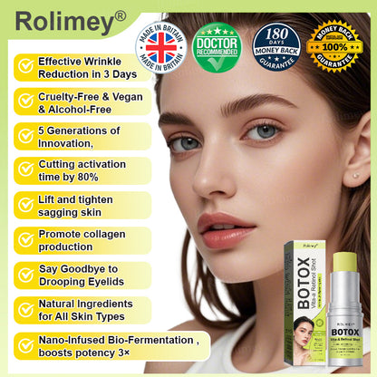 👨‍⚕️Made and shipped from the UK ✅ Rolimey® Botox & Vita-A Retinol Shot Wrinkle-Lift Tightening stick