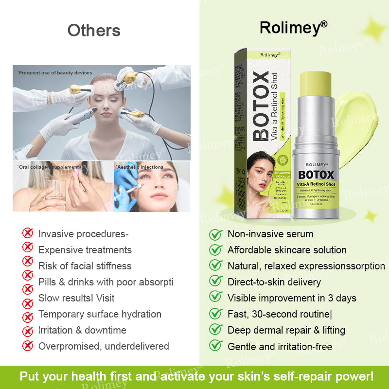 👨‍⚕️Made and shipped from the UK ✅ Rolimey® Botox & Vita-A Retinol Shot Wrinkle-Lift Tightening stick