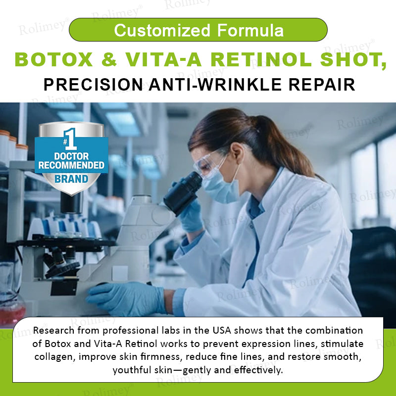✨👨‍⚕️Made and shipped from the UK 💫Rolimey® Botox & Vita-A Retinol Shot Wrinkle-Lift Tightening cream - Last Day Promotion 70% OFF