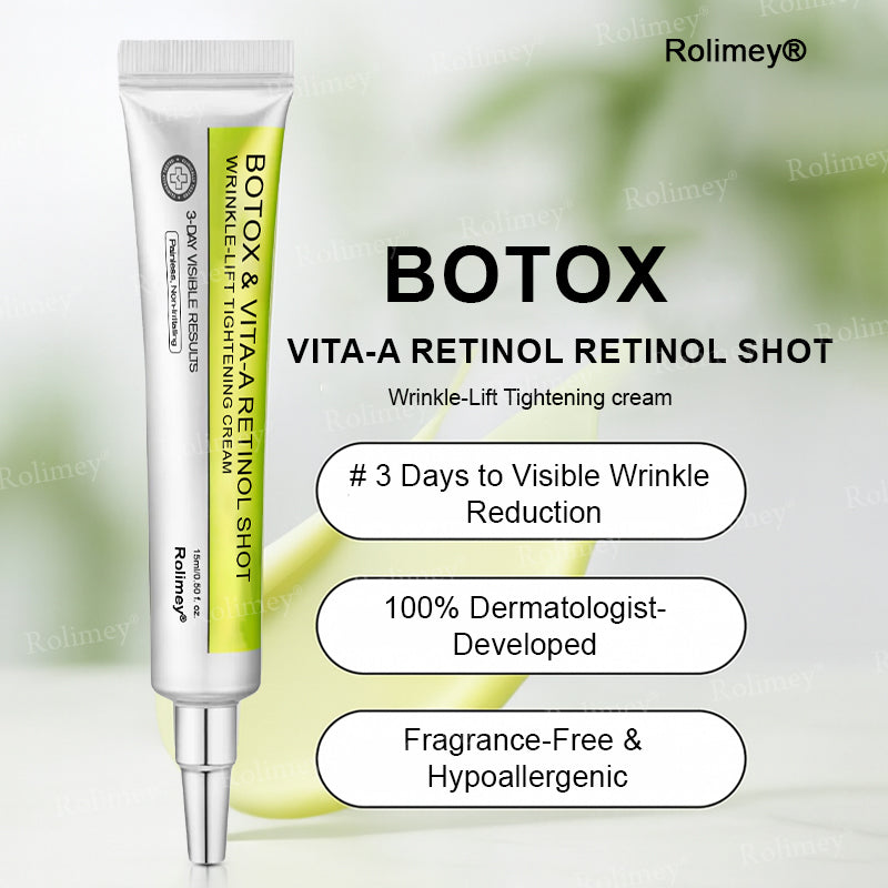 👍Rolimey® Botox & Vita-A Retinol Shot Wrinkle-Lift Tightening Cream