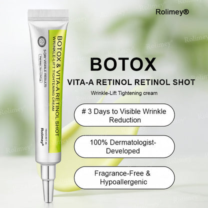 👍Rolimey® Botox & Vita-A Retinol Shot Wrinkle-Lift Tightening Cream