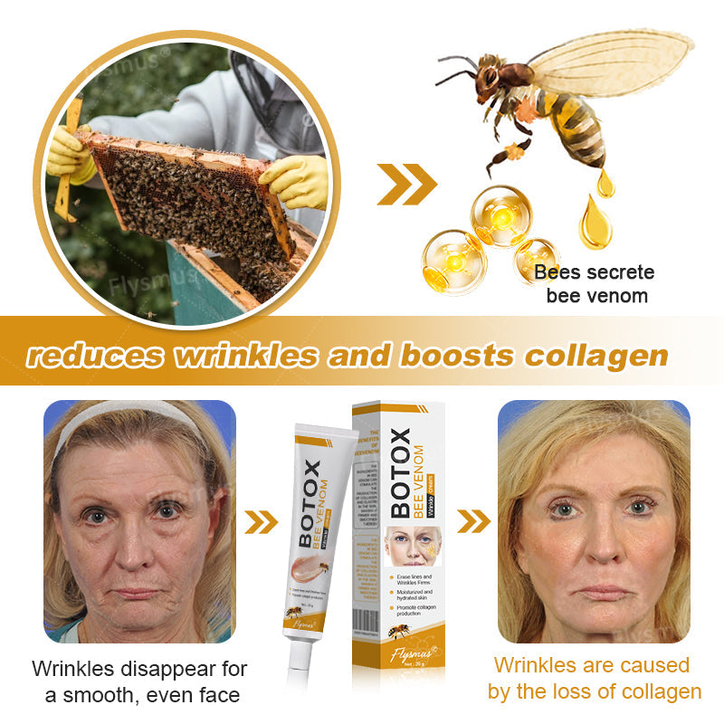 ✨🍀Made and shipped from the UK ✅Flysmus® Botox Bee Venom Wrinkle Removal Cream-Last Day Promotion 70% OFF