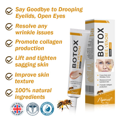 ✨🍀Made and shipped from the UK ✅Flysmus® Botox Bee Venom Wrinkle Removal Cream-Last Day Promotion 70% OFF