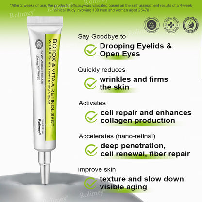 ✨👨‍⚕️Made and shipped from the UK 💫Rolimey® Botox & Vita-A Retinol Shot Wrinkle-Lift Tightening cream - Last Day Promotion 70% OFF