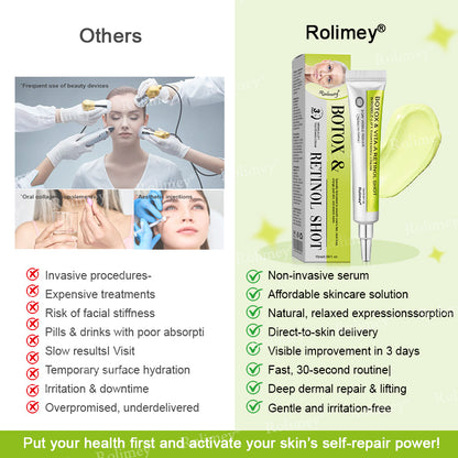 ✨👨‍⚕️Made and shipped from the UK 💫Rolimey® Botox & Vita-A Retinol Shot Wrinkle-Lift Tightening cream - Last Day Promotion 70% OFF