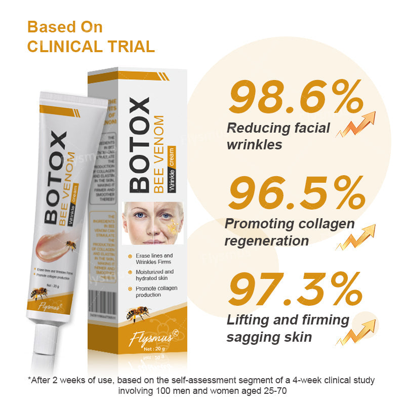 ✨🍀Made and shipped from the UK ✅Flysmus® Botox Bee Venom Wrinkle Removal Cream-Last Day Promotion 70% OFF